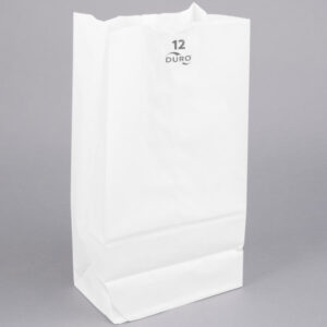 21054 - 12lb WHITE BAGS   1M