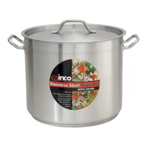 37178 - 16qt STAINLESS STEEL STOCK POT W/LID