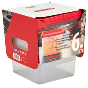 43752 - 6QT SQUARE MULTI PACK W/LIDS