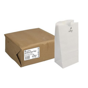 21044 - 4lb WHITE BAGS  4M