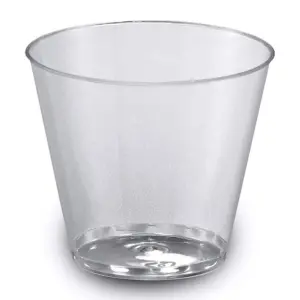 20270 - 5oz CLEAR PLASTIC SQUAT GLASS