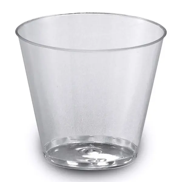 20270 - 5oz CLEAR PLASTIC SQUAT GLASS