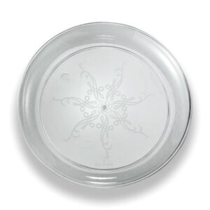 25588 - 6" CLEAR SCROLL PLATE