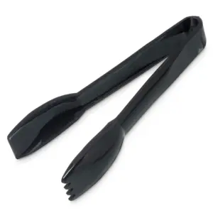 39318 - 6" BLACK SERVING TONGS
