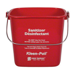 55340 - 6qt RED SANITIZING PAIL
