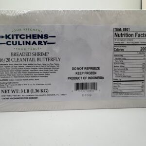 84370 - 16/20 BREADED BUTTERFLY SHRIMP