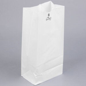 21050 - 8lb WHITE BAGS   2M