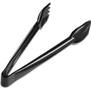 39322 - 9" BLACK PLASTIC TONGS