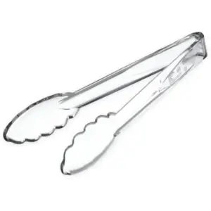 39326 - 9" CLEAR PLASTIC TONGS