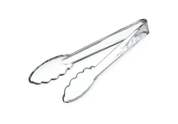 39326 - 9" CLEAR PLASTIC TONGS