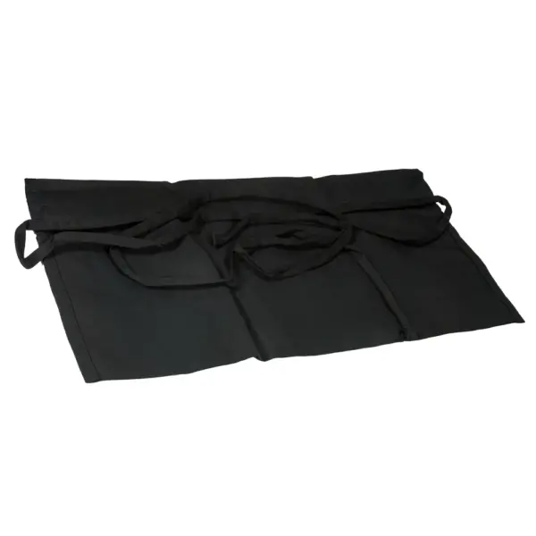 64038 - 3 COMPARTMENT BLACK APRON