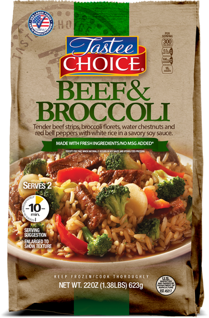 85541 BEEF & BROCCOLI DINNER Johnnies Restaurant and Hotel Service