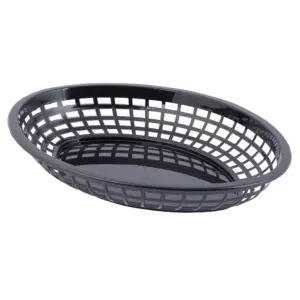 42262 - BLACK JUMBO PLASTIC FOOD BASKET