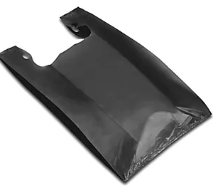25114 - 1/6TH BLACK T-SHIRT BAGS