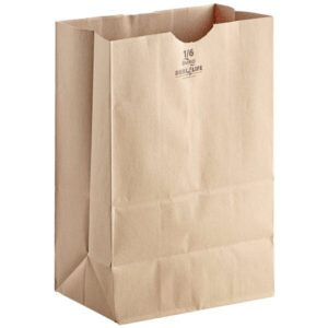 21084 - 1/6 BROWN BARREL BAGS 57#