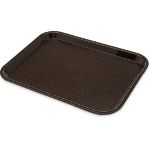 36368 - 10x14 BROWN PLASTIC FAST FOOD TRAY