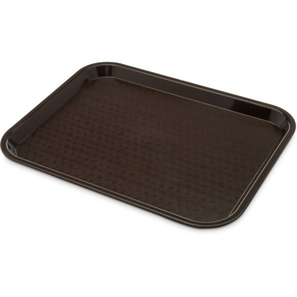 36368 - 10x14 BROWN PLASTIC FAST FOOD TRAY