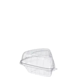 24354 - 5x6x3 CLEAR PIE WEDGE TO-GO CONTAINER C54HT1