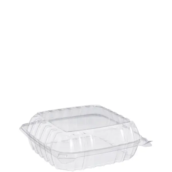 24363 - 8.3x8.3x3 CLEAR HINGED TO-GO CONTAINERS C90PST1