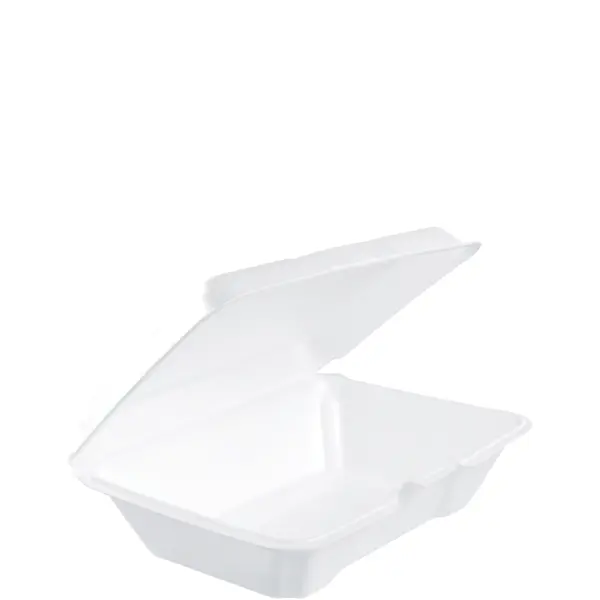 24306 - 9X6X3.5 WHITE FOAM TO-GO CONTAINERS 205HT1
