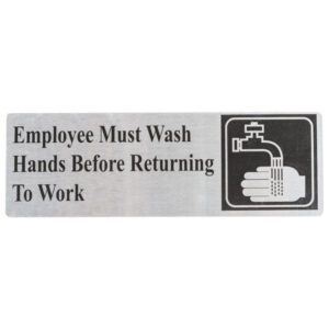 37000 - EMPLOYEES WASH HANDS SIGN