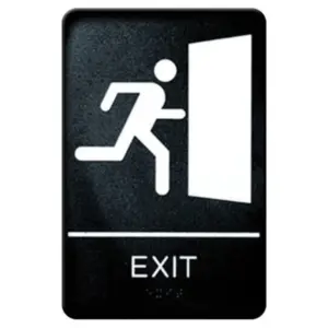 37008 - EXIT SIGN W/BRAILLE