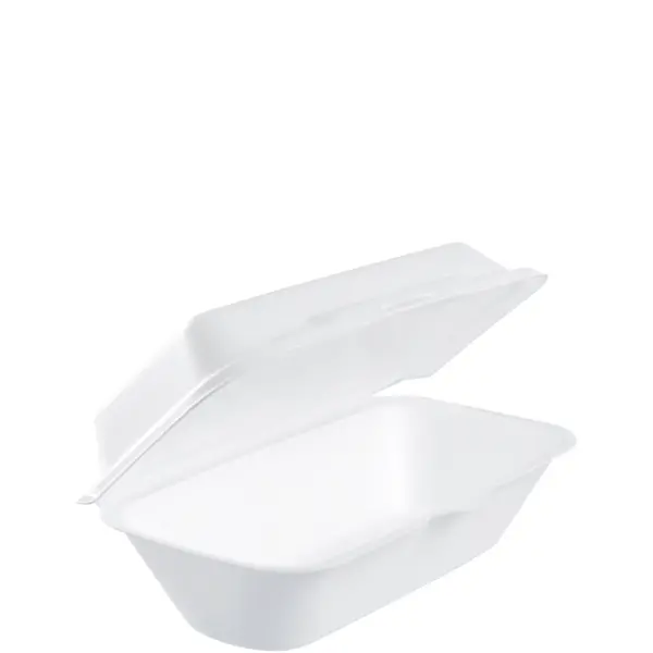 24323 - 9x5x3 WHITE FOAM TO-GO CONTAINERS 99HTR1