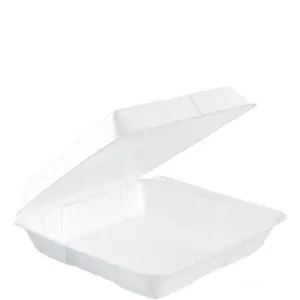 24330 - 9.5x9.3x3 WHITE FOAM TO-GO CONTAINERS 95HT1R