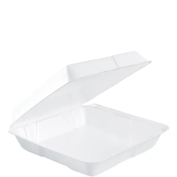 24331 - 9.5x9.3x3 WHITE FOAM TO-GO CONTAINERS 95HT1R