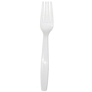 20480 - HEAVY WHITE PLASTIC FORKS