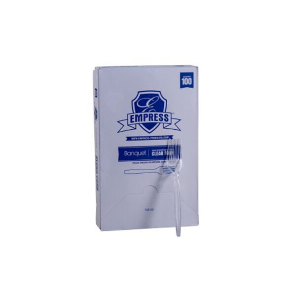 24750 - HEAVY CLEAR PLASTIC FORKS