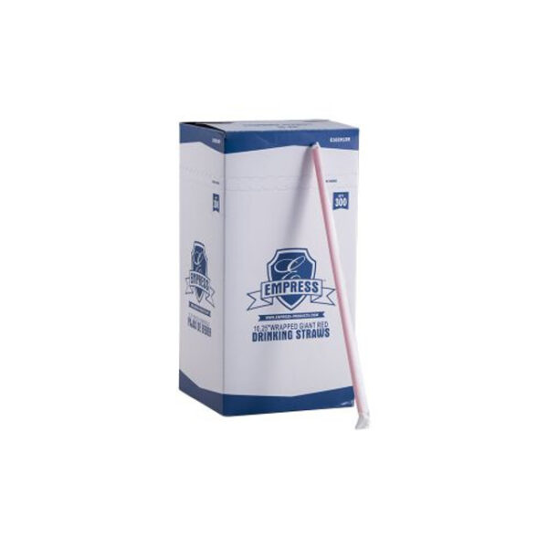 24861 - 10.25" WRAPPED GIANT RED STRAWS