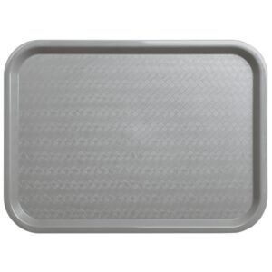 36408 - 12x16 GRAY PLASTIC FAST FOOD TRAY