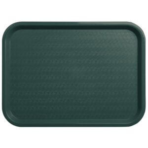 36404 - 12x16 GREEN PLASTIC FAST FOOD TRAY