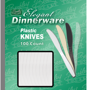 20492 - HEAVY WHITE PLASTIC KNIVES