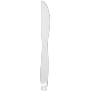 20482 - HEAVY WHITE PLASTIC KNIVES