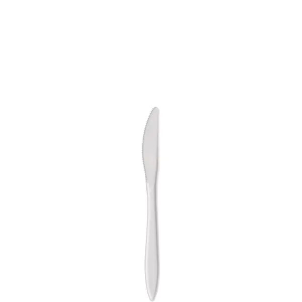 24744 - MEDIUM WHITE PLASTIC KNIVES K6BW
