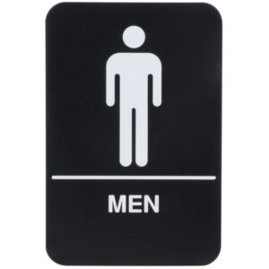 37030 - LARGE MEN'S RESTROOM SIGN