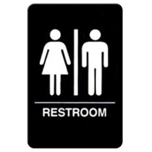 37022 - LARGE RESTROOM SIGN