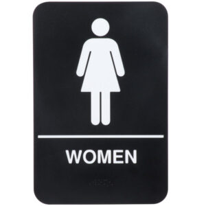 37032 - LARGE WOMEN'S RESTROOM SIGN