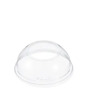 24264 - 5.5-24oz CLEAR PLASTIC DOME LID WITH HOLD DLW626