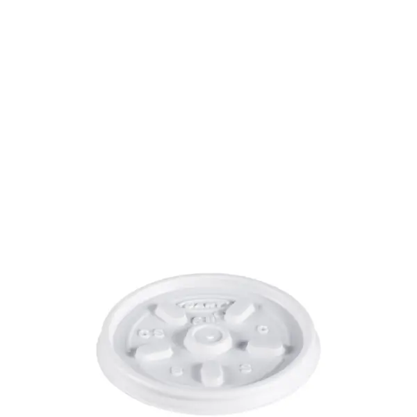 24100 - 6oz WHITE VENTED LIDS 6JL