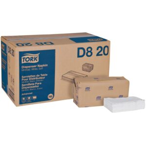 21530 - D820 WHITE DISPENSER NAPKINS 13x13