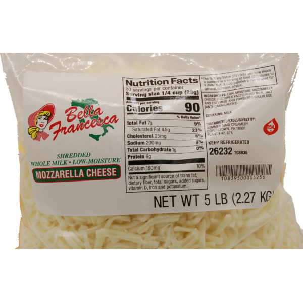 68901 - SHREDDED MOZZARELLA CHEESE
