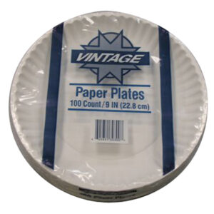 21898 - 9" WHITE PAPER PLATES