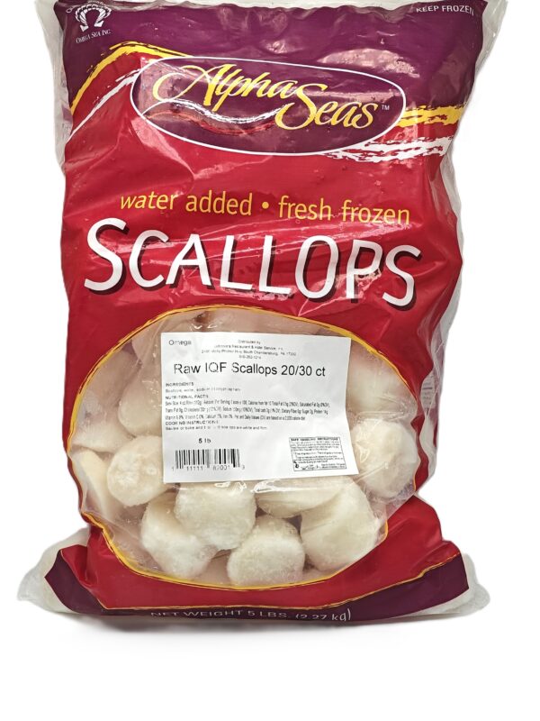 82000 - IQF RAW SCALLOPS    20/30ct