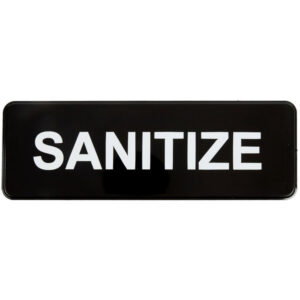 37042 - 3x9 SANITIZE SIGN