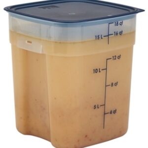 43784 - 22QT SQUARE POLY PRO FOOD CONT.