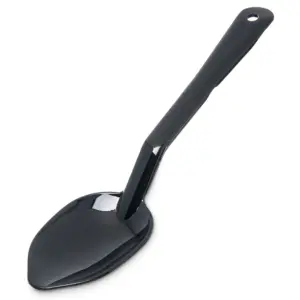 39886 - 11"BLACK SOLID SERVING SPOON