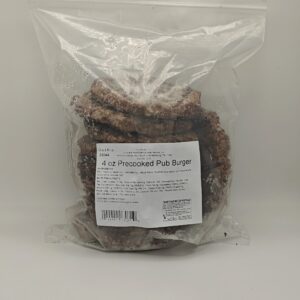 77070 - PRECOOKED PUB STEAKBURGERS